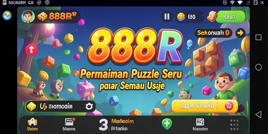Tampilan gameplay menarik dari 888R yang memicu keterampilan Puzzle.