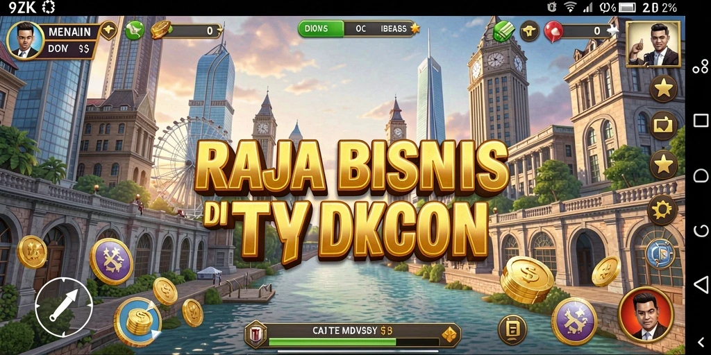 Tampilan gameplay Tycoon di 9ZK yang menarik dan interaktif.