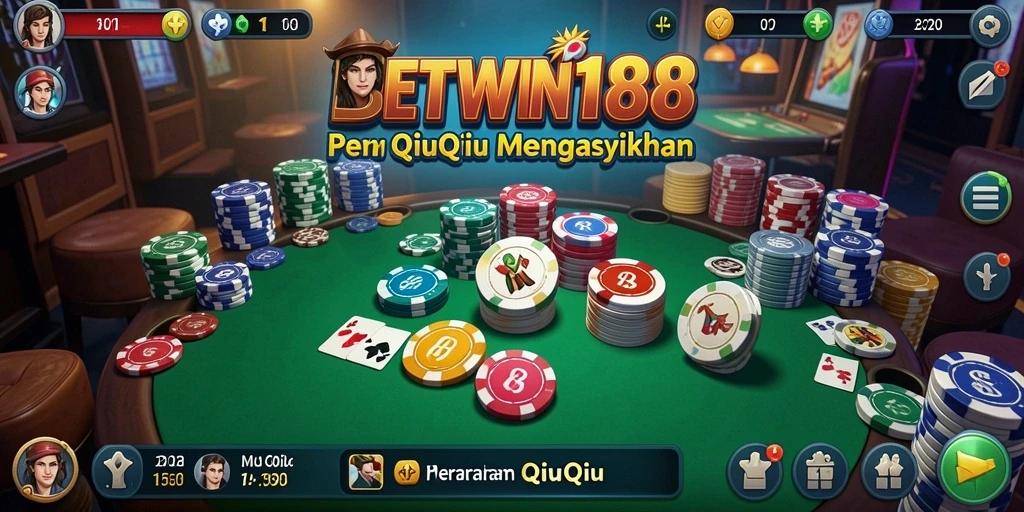 Tampilan gameplay seru dalam BETWIN188 yang menampilkan kartu QiuQiu.