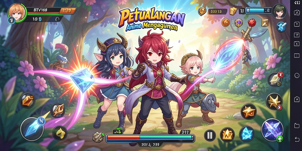 Tampilan gameplay BTV168 yang menawan dan penuh warna.