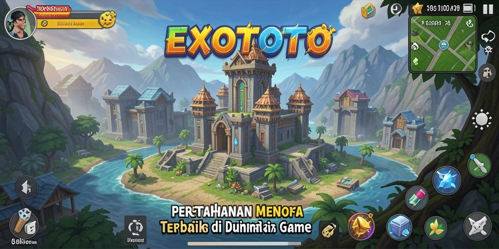 Tampilan mengesankan dari gameplay menara pertahanan yang intens.
