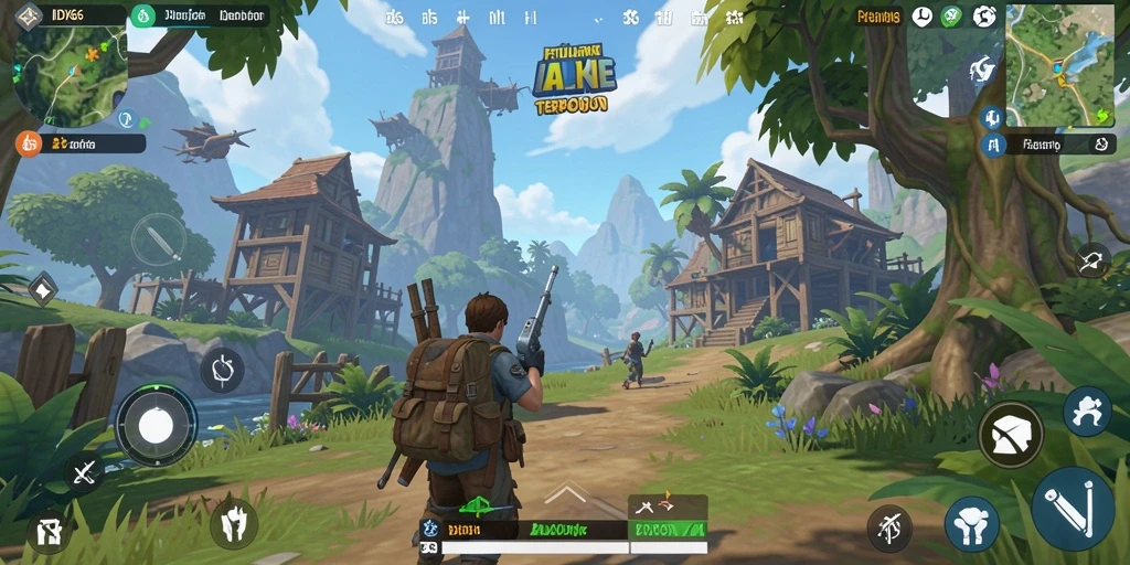 Tampilan gameplay seru dalam dunia terbuka di IDX66
