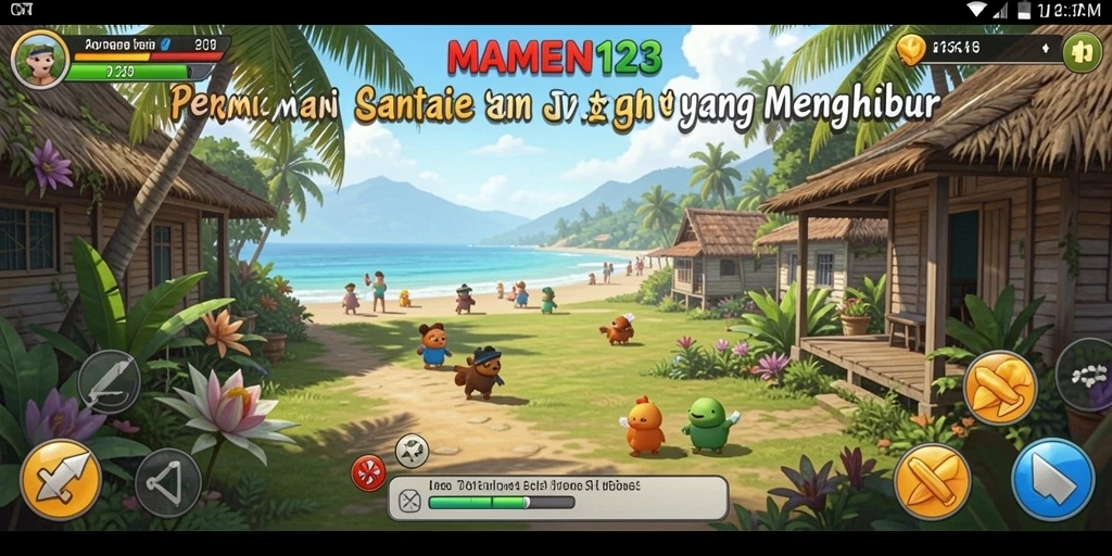 Gameplay seru MAMEN123 dengan tampilan grafis yang menarik.