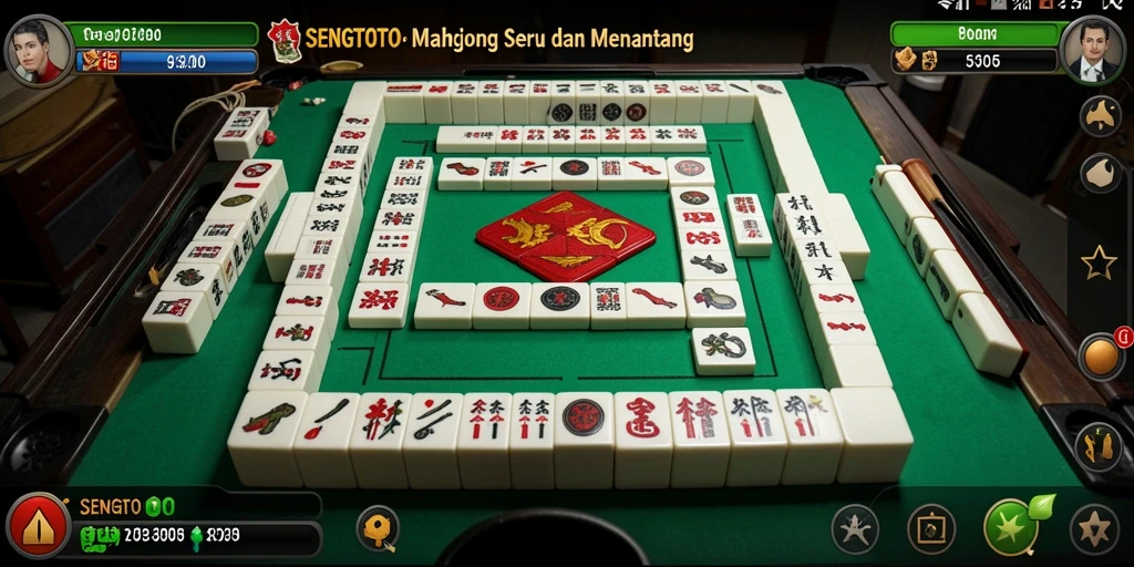 Screenshot gameplay SENGTOTO menampilkan keseruan permainan Mahjong.