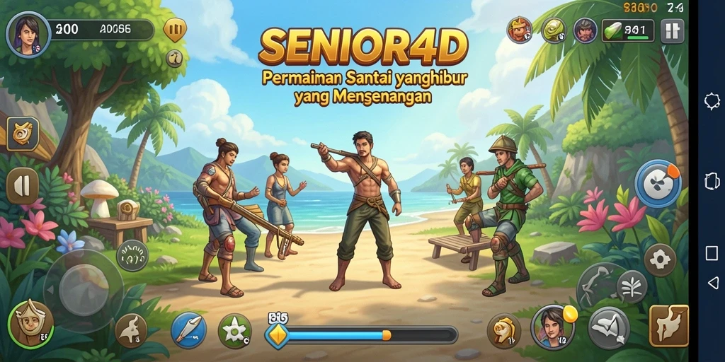 Tampilan gameplay <strong>SENIOR4D</strong> yang menyenangkan dan interaktif.